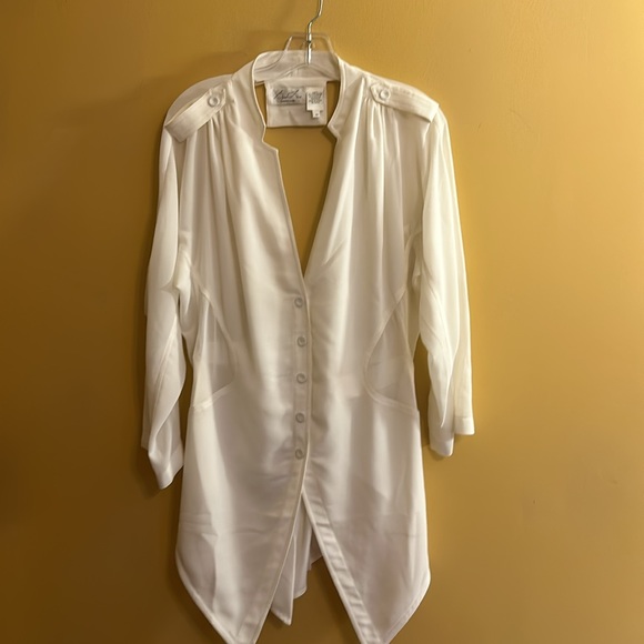 Byron Lars Backless Bow Blouse 10 - Picture 2 of 13